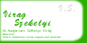 virag szekelyi business card